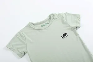 Plain green Colors baby bodysuit